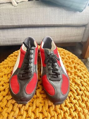 Puma Red and Black Men's Athletic Sneakers